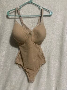 Nude Lace Sculpting Bodysuit with Underwire Support